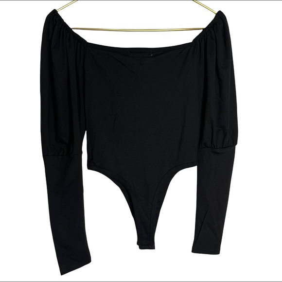 BB Dakota x Steve Madden Black One Piece Sweetheart Long Sleeve Bodysuit Size XS - Picture 5 of 12
